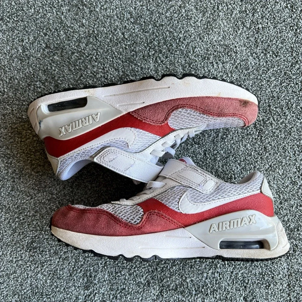 Nike Air Max Excee White Red DQ0285-108 Kids Youth Size 3Y Sneakers Shoes